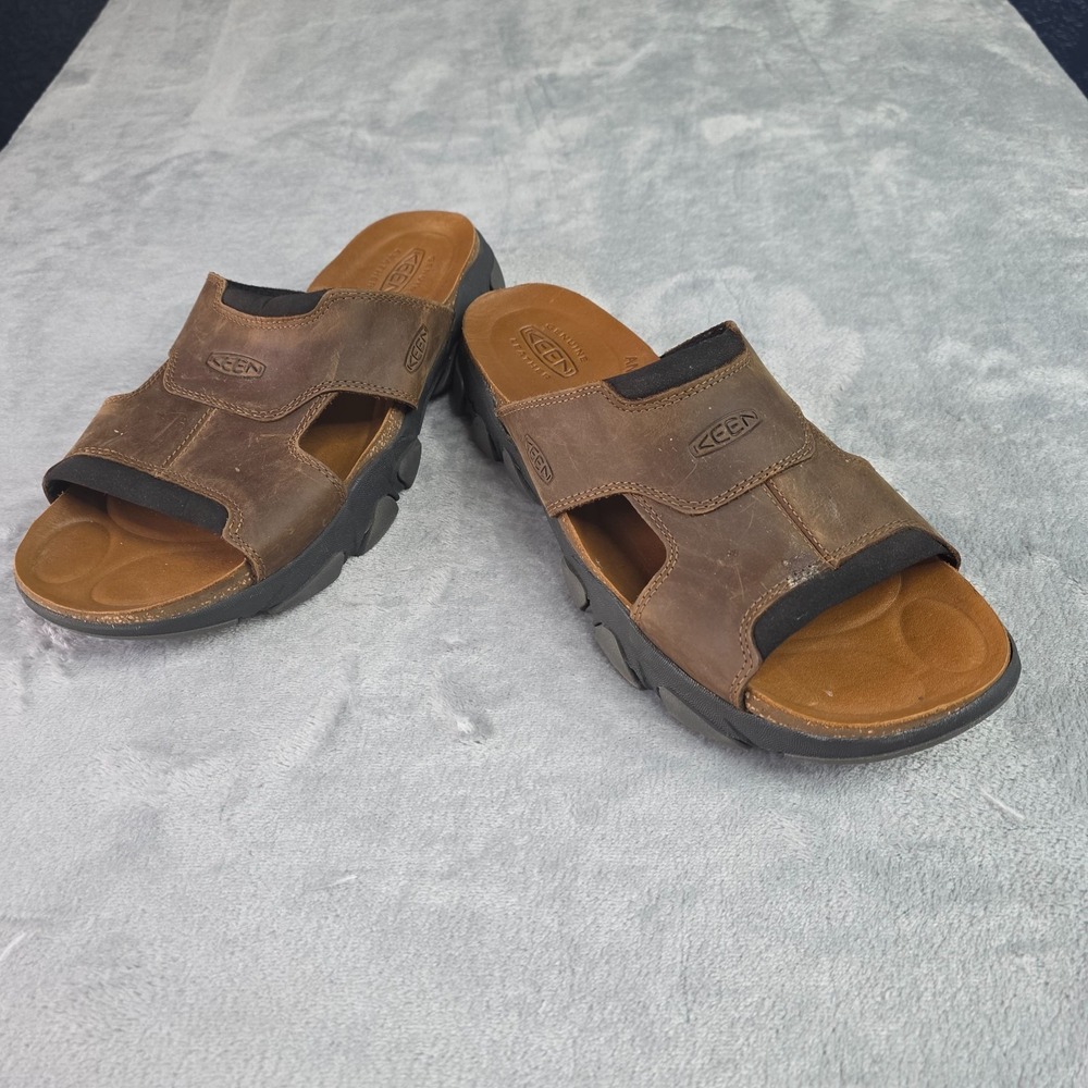 Keen Daytona II Sandals Mens 9.5 Slide Slip Casual Comfort Low Top Flats Brown